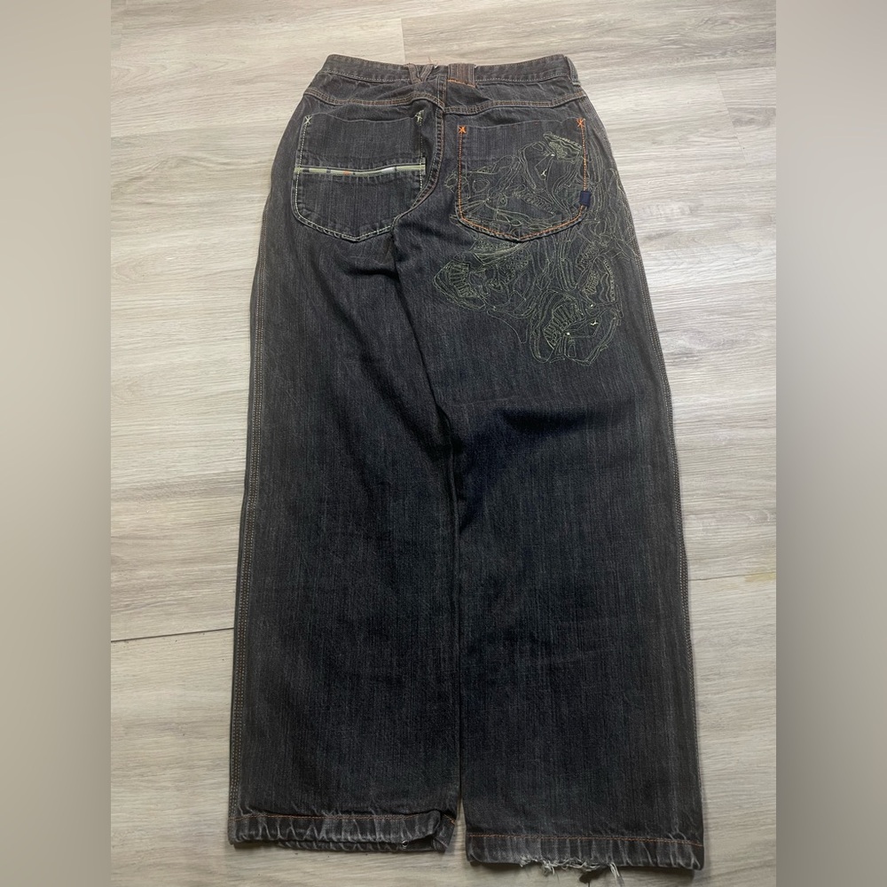 Air Jordan RARE 2007 Black denim embroidered Jeans Anniversary edition sz 30